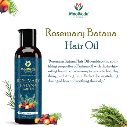 Moolveda Rosemary Batana Hair oil - 100ml