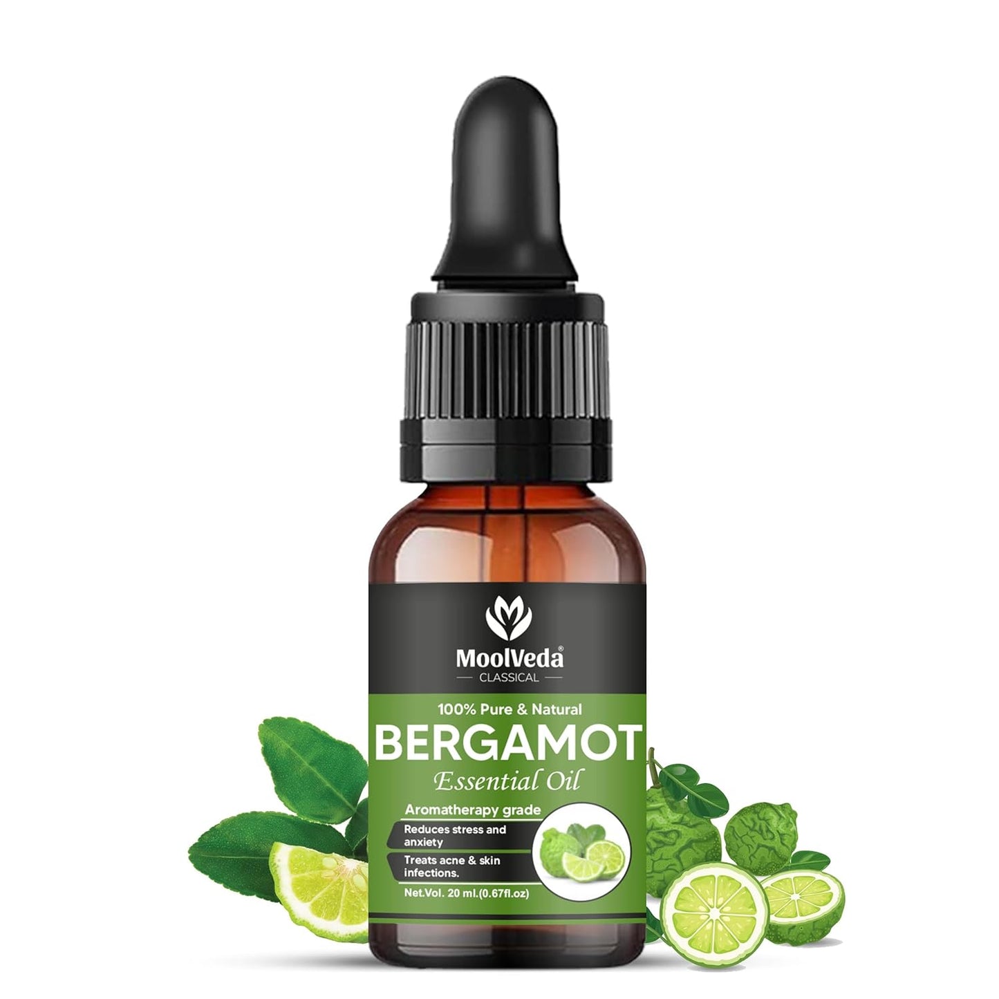 Moolveda Bergamot Essential Oil 20 ml