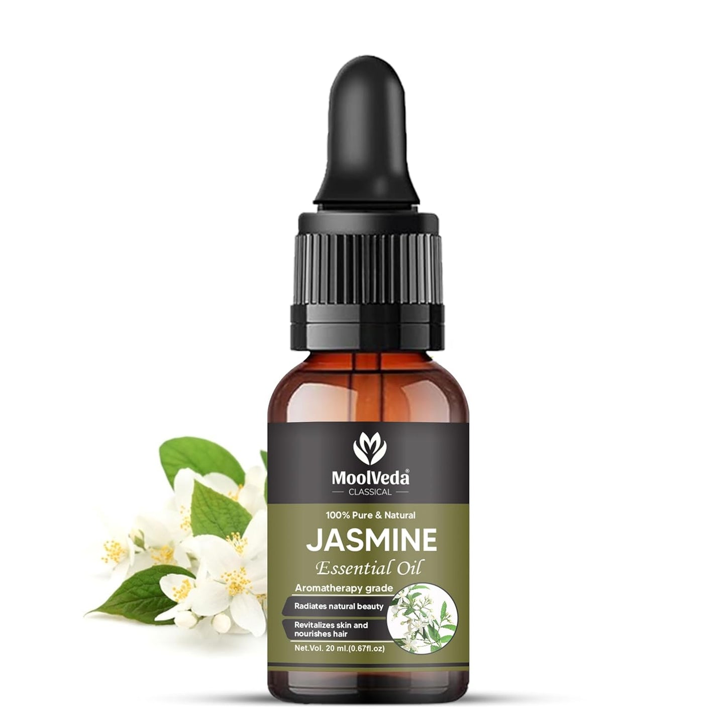 Moolveda Jasmine Essential Oil, 20 ml