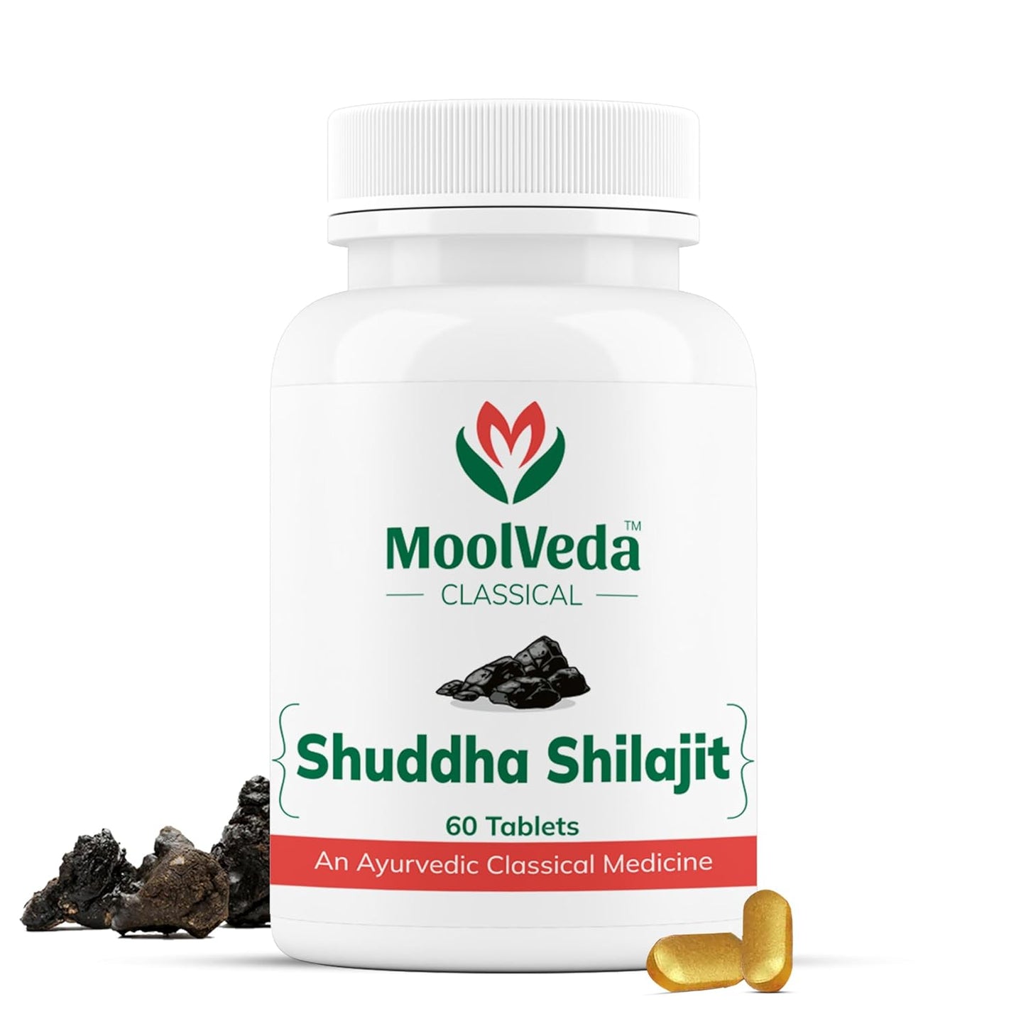 Moolveda Shuddha Shilajit Tablet, 60 Tablet