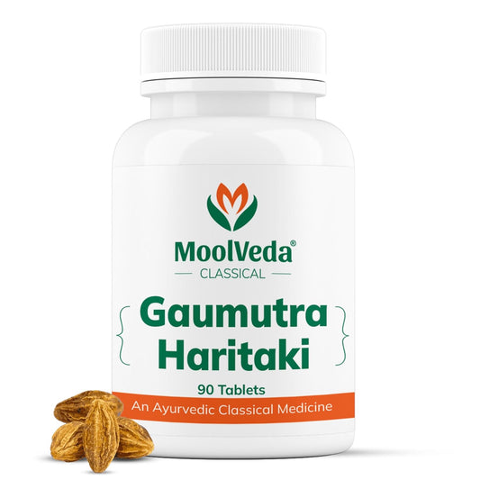 Moolveda Gaumutra Haritaki Ayurvedic Tablets, 90 Count