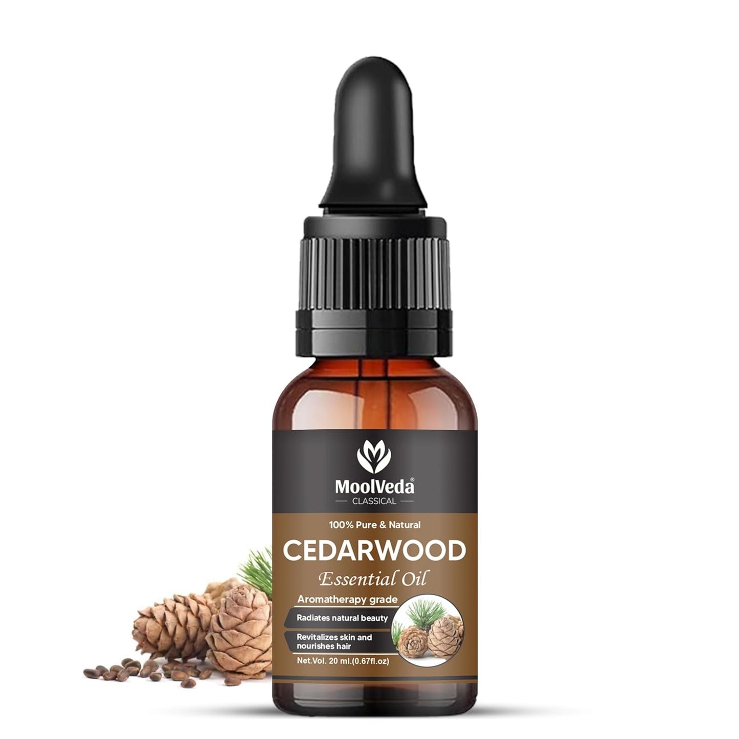 Moolveda Pure & Natural Cedarwood Essential Oil 20 ml