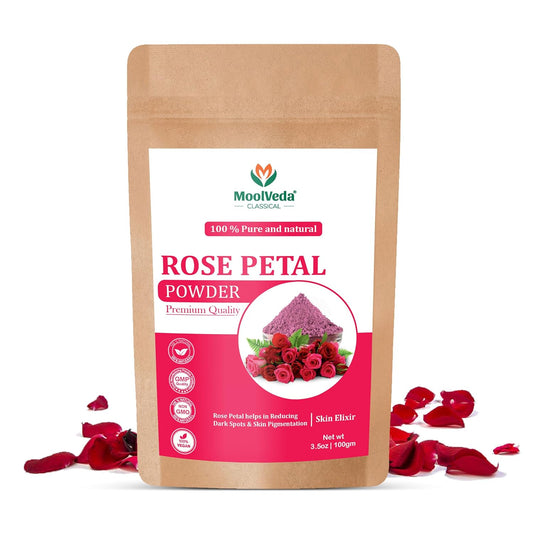 Moolveda Rose Petal Powder, 100 gm