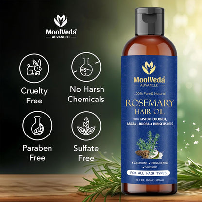 Moolveda Pure Rosemary Hair Oil-100ml