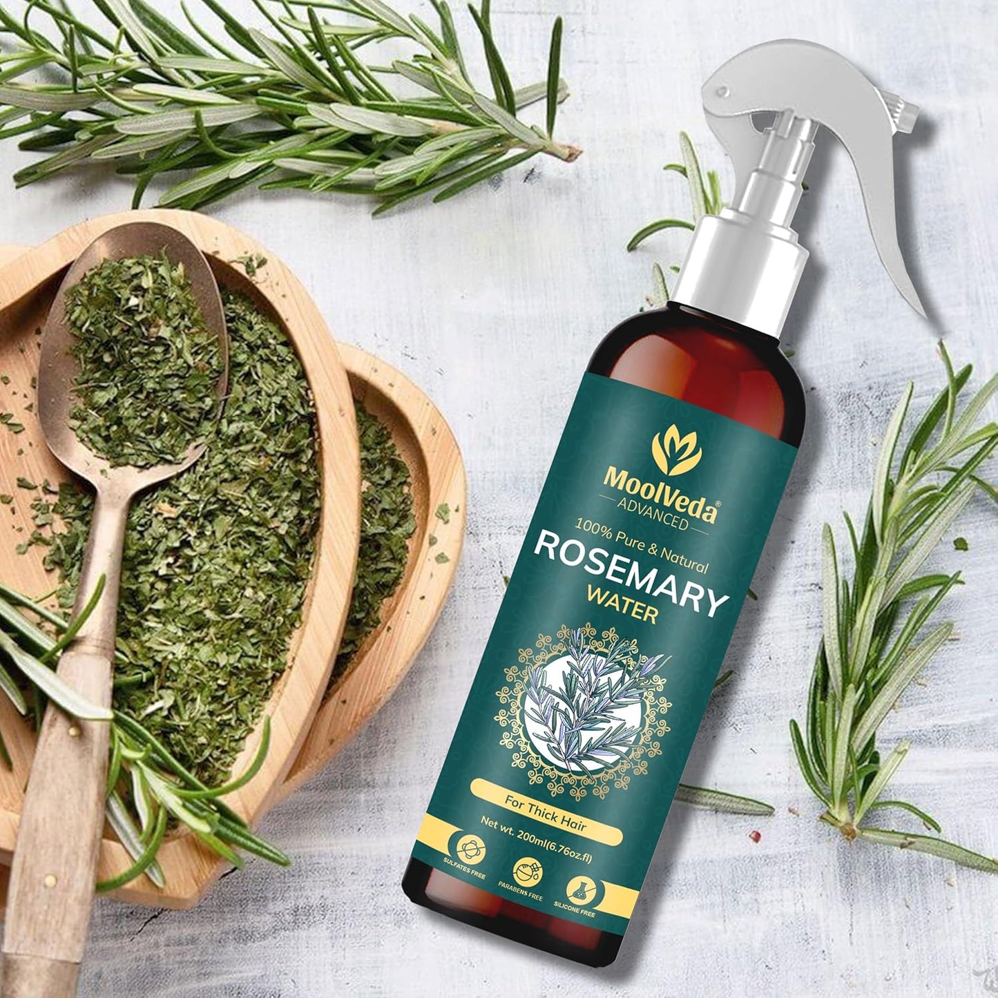 Moolveda Rosemary Water Spray-200ml